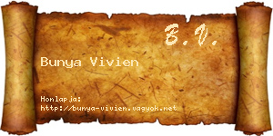 Bunya Vivien névjegykártya
